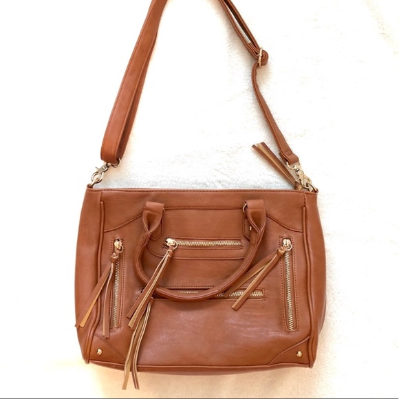 Macy's Handbags - NEW Tassel Fringe Crossbody Satchel Bag Multi-Zip